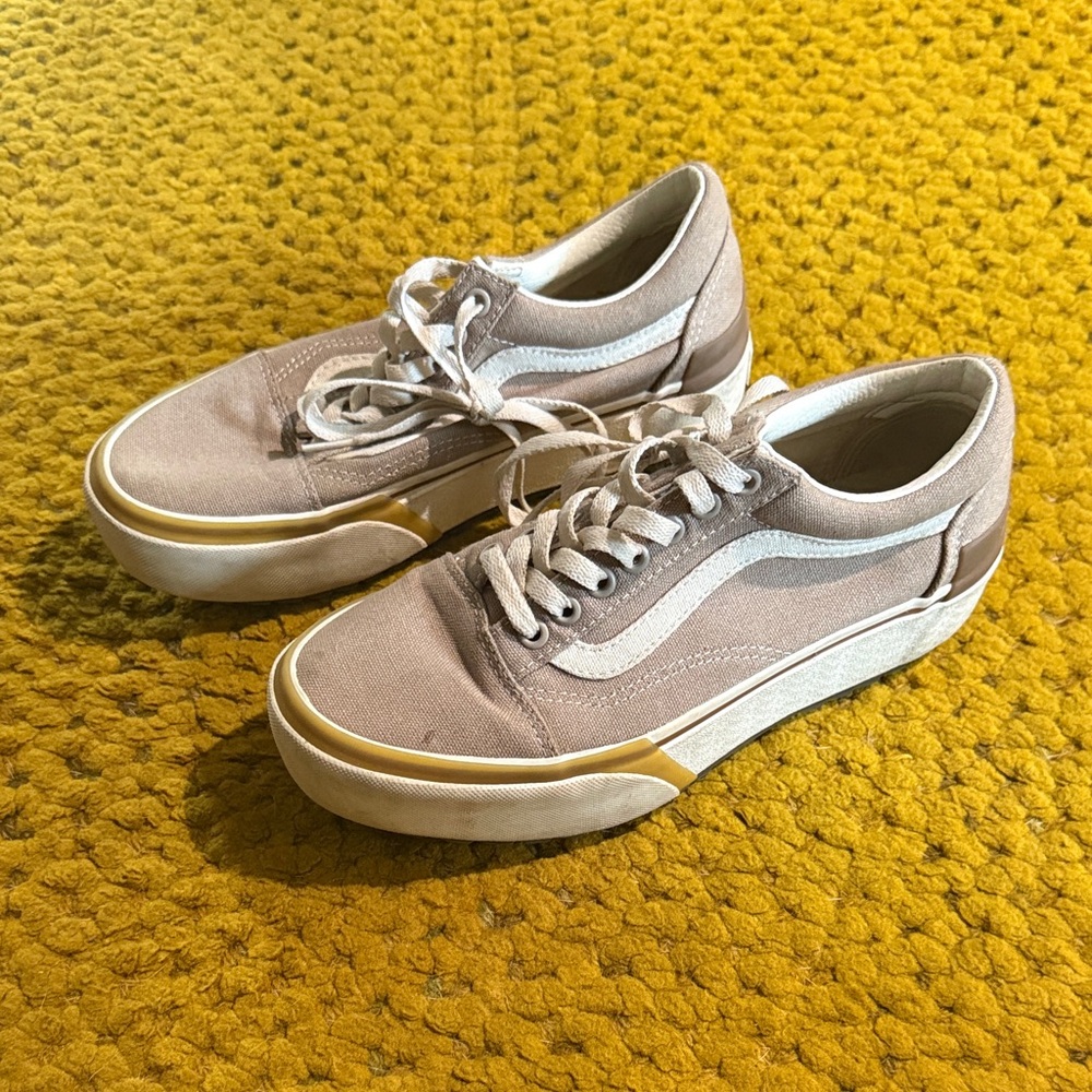 Women’s vans platform Tan Sneakers